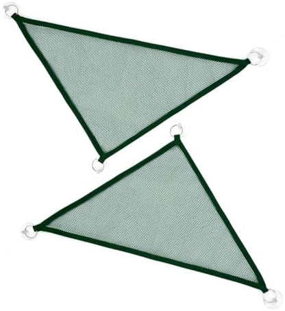 2 Pcs Bearded Dragon Lizard Hammock, Geckos Hammock, Breathable Mesh Reptile Hammock, Suitable for Iguanas, Anoles, Geckos, Snakes, Chameleon（Green）