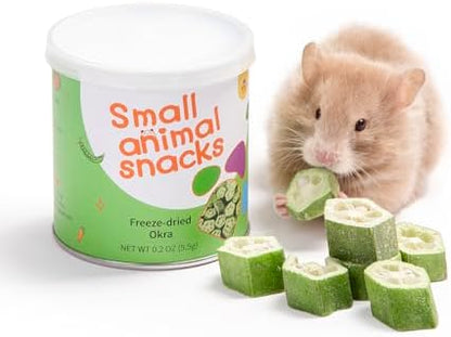 Niteangel Hamster Snack Treat Toy: Freeze-Dried Okra & No Additive