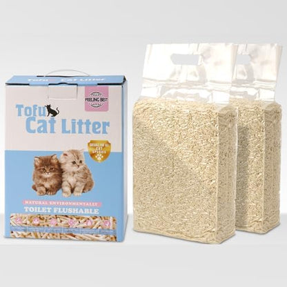Tofu Cat Litter, Fast Clumping, Unscented, 11.2lb