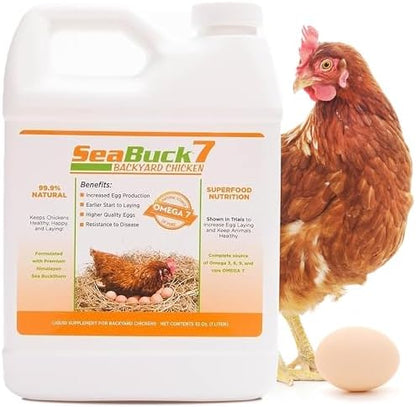 SeaBuck 7 Chicken & Bird Supplement with Sea Buckthorn, 32 Ounces