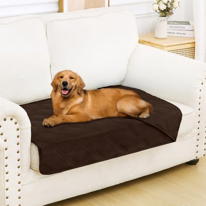 Smiry Waterproof Dog Bed Cover, Reversible Pet Blanket for Sofa Couch