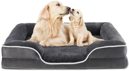 Sweetcrispy Orthopedic Large Dog Bed, Waterproof Pet Sofa Supportive Bed