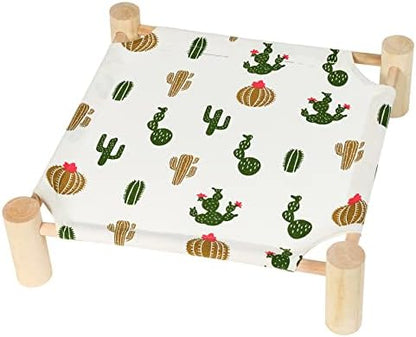 Patas Lague Cat Hammock Bed Small Eleveted Dog Bed 19x19 in Trees