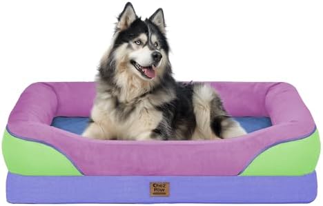 Chez Paw Orthopedic Washable XXL Dog Bed for Extra Large Dogs