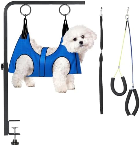 Adjustable Dog Grooming Arm with Heavy-Duty Clamp: 28" to 44" Height