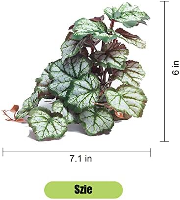 Woyrise Artificial Reptile Plants for Terrarium, Habitat Decor, Fake Plant