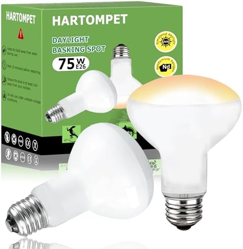 75W Upgraded Purple Basking Lamp, Reptile Night Heat Bulb