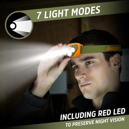 Energizer LED Headlamp PRO (2-Pack), IPX4 Water Resistant Head Light