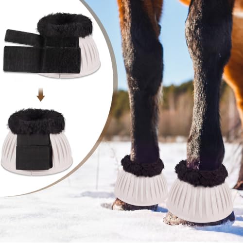Abbylike 1 Pair Fleece Bell Boots for Horses