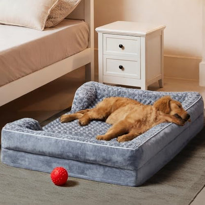 WNPETHOME Orthopedic Washable XL Dog Bed for Senior Dog Cozy Sleep