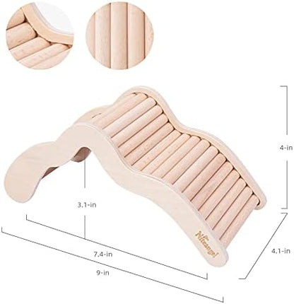 Niteangel Hamster Climbing Bridge Ladder for Hamster Aryclic SandBath Box or Other Small-Sized Pets