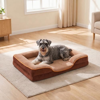 NEWBULIG 35x25 Inch Orthopedic Dog Bed for Indoor Use, Soft Surface