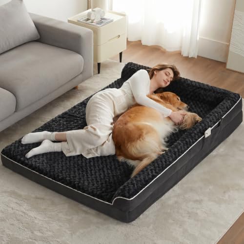 BFPETHOME Orthopedic Washable Dog Bed, Sleeping Couch for Large Senior Dogs