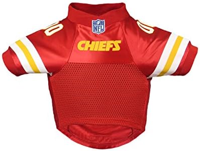 Littlearth NFL Kansas City Chiefs Premium Pet Jersey, Team Color, X-Small