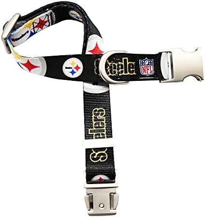 Littlearth NFL Detroit Lions Pet Premium Collar, Team Color, Small