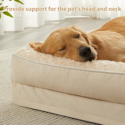BFPETHOME Orthopedic Washable Dog Bed, Sleeping Couch for Large Senior Dogs