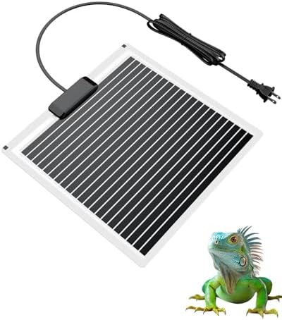 Pawfly 28 W Reptile Heat Pad 11 x 11 Inch Reptile Heating Pad Under Tank Terrarium Safe Fast Heating Mat Heat Mat for Turtles Frogs Snakes Lizards Geckos Hermit Crabs Spiders & Other Reptiles