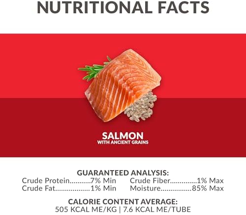 Wild Eats Simply Puree Salmon & Ancient Grains Cat Treats Tub, 48 Servings