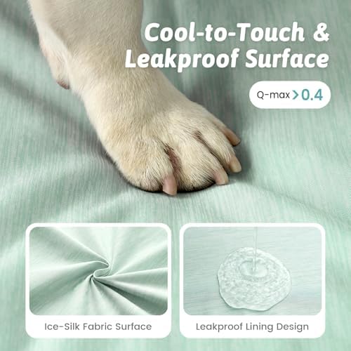 COZY KISS Cooling Dog Bed for Small Dogs, 30" Orthopedic Pet Sofa