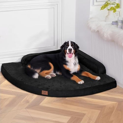 MEKIY Jumbo Orthopedic Waterproof Dog Bed with Sides for Extra Large Dogs