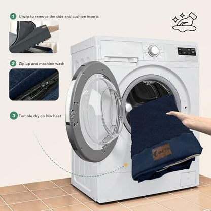 Orthopedic Dog Bed for Extra Large Dogs, Navy Blue, 48x30in