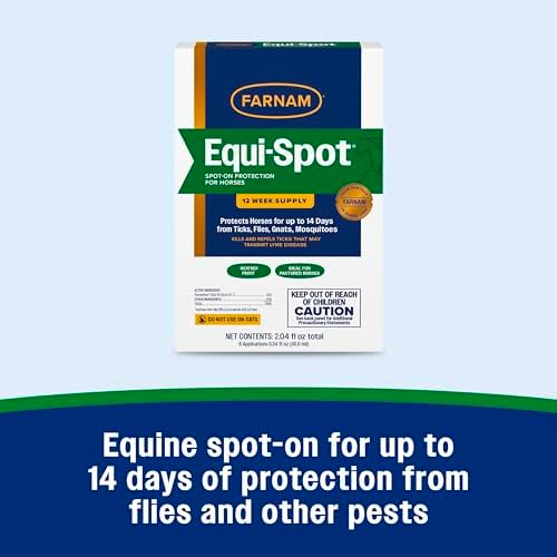 Farnam Equi-Spot, Weather Proof Targeted Spot On Protection, 12 Week Supply