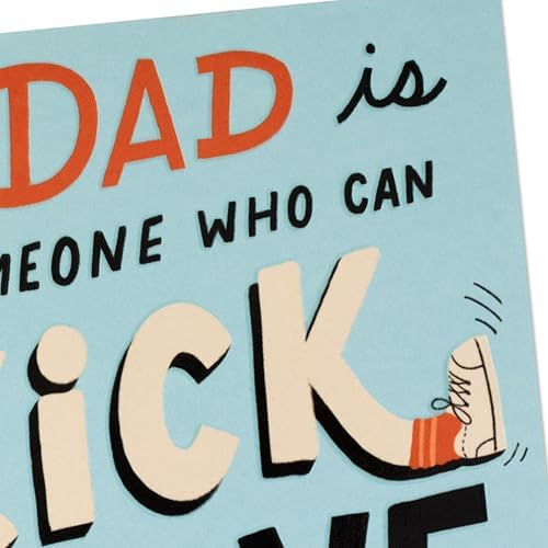 Hallmark Shoebox Funny Father's Day Card for Dad (Kick and Save Your Butt)