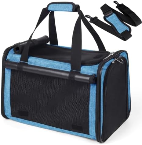YUDODO 25lbs Cat Carrier Lightproof Soft Sided Pet Carrier for Large Cat