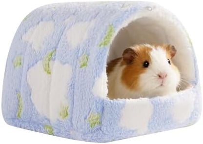 Guinea Pig Hideout Guinea Pig House,Washable Hamster House Small Animal Cage Accessories for Mouse Chinchillas Hamsters Hedgehogs Ferrets Bearded Dragons and Rats