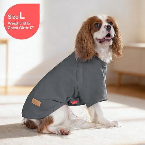 KYEESE 2Pack Dog Sweater with Sleeves Fleece Shirt for Medium Dogs