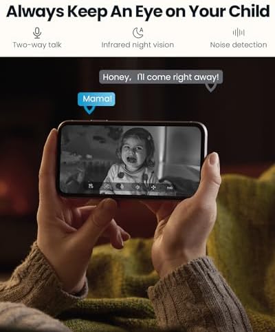 ieGeek Indoor Camera, 2K Cameras for Home Security, 5G Security Camera Indoor, 360° Pet/Dog/Baby Camera with Phone App, AI Tracking, 2-Way Audio, Night Vision, 24/7 SD Card Storage, Alexa