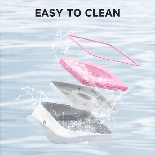 ELS PET Water Bowl for Cats & Dogs 2L, No Spill Slobber Stopper, Slow Drink