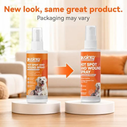 PUAINTA Dog Hot Spot Spray for Itch Relief - Quantum Silver Pet Skin Care