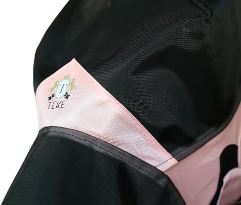 T TEKE Fine Mesh Horse Fly Mask w/Ears & Nose, UV Blocking 3D Eye Visor with Extra Fleece Cushioned Forehead, Protection from Insect Pests