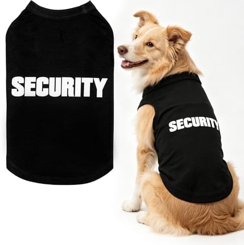 BINGPET Dog Security Shirt, Soft Cotton Puppy T-Shirt, Halloween Costumes