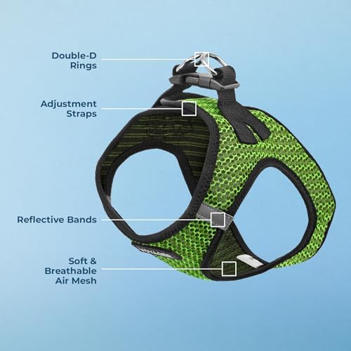 Voyager Step-in Air Dog Vest Harness - Lime Green 2-Tone, X-Large