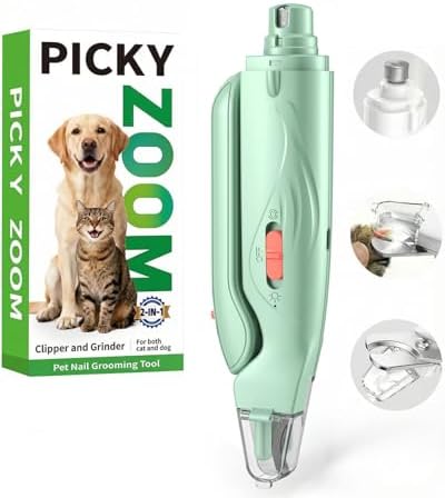 2-in-1 Dog & Cat Nail Clippers and Grinder with LED Light
