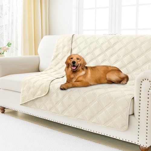 Smiry Waterproof Dog Bed Cover, Reversible Pet Blanket for Sofa Couch