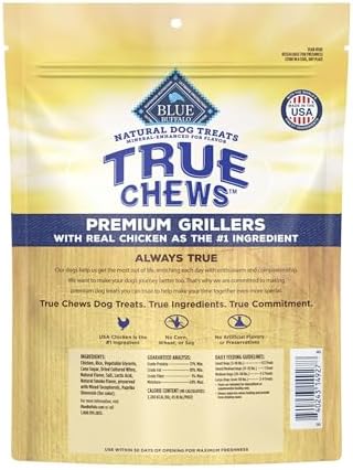 Blue Buffalo True Chews Premium Grillers Chicken Dog Treats, 12 oz