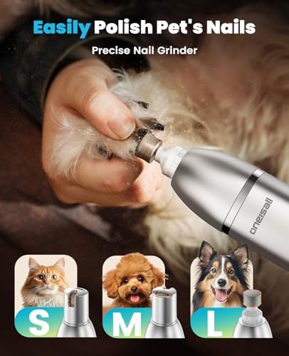 oneisall 4 in 1 Dog Grooming Kit with LCD Display
