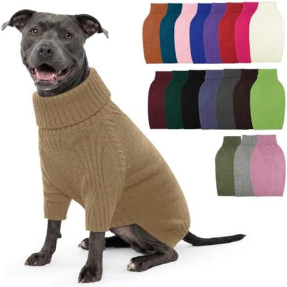 IECOii XL Dog Sweater, Winter Doggy Clothes for Medium Dogs Girl Boy