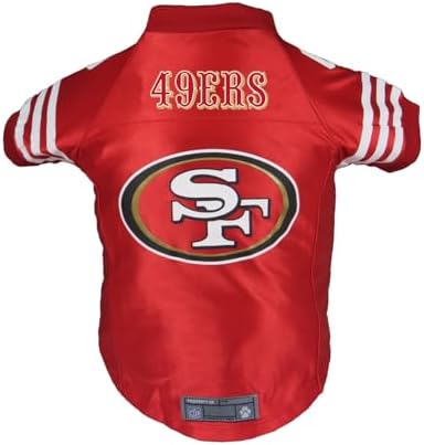 Littlearth NFL San Francisco 49ers Premium Pet Jersey, Team Color, Small