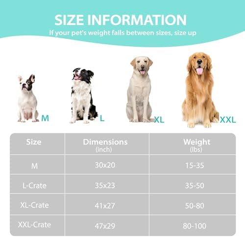 Cooling Dog Bed for Medium Dogs, QMAX>0.5 Waterproof Pet Beds