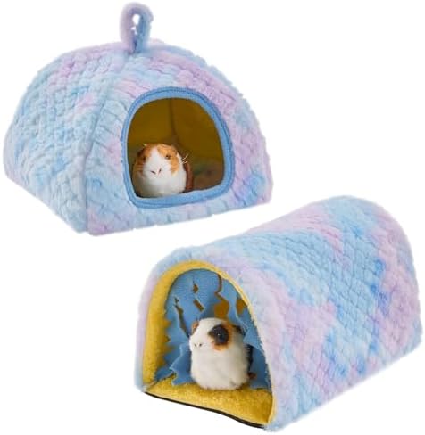Avont 2-Pack Guinea Pig Tunnel & Hideout Bed Set