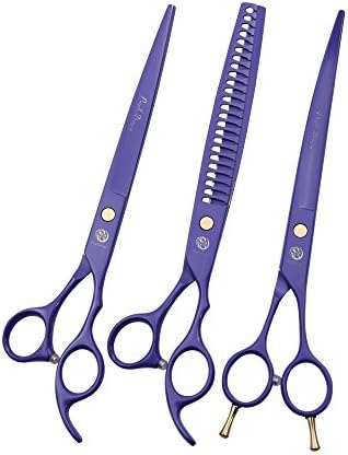 Purple Dragon 8.0 inch Professional Dog Grooming Hair Cutting Scissor-Set