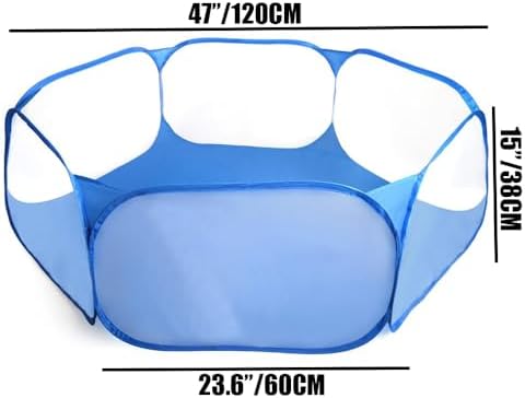2-Pack Guinea Pig Carrier Backpack and Playpen Set - Breathable Pet Playpen Pop Open Outdoor/Indoor Exercise Fence, Portable Small Animal Backpack for Bearded Dragon, Rabbits, Hamster, Chinchillas