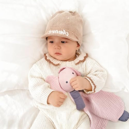 lulumoon Elephant Baby Security Blanket: Skin-Friendly Muslin Snuggle Lovey