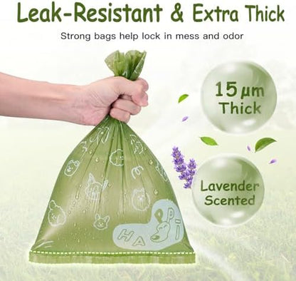 IUI Dog Poop Bags, 600 Count, Lavender Scented, with Dispenser, 30 Rolls