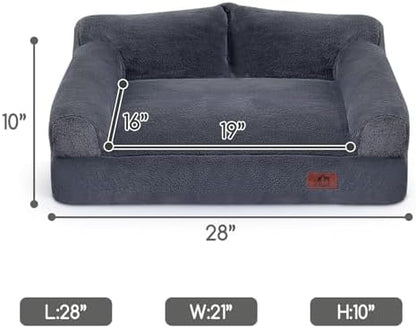 Hollypet Medium Dog Large Cat Bed Puppy Couch Beds for Pets up to 35 lbs