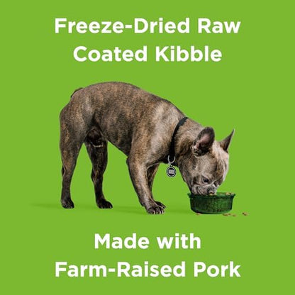BIXBI Rawbble Freeze-Dried Raw Coated Dog Food, Pork – Fresh Meat, No Meat Meals, Grain-Free – USA Made, 4 lbs